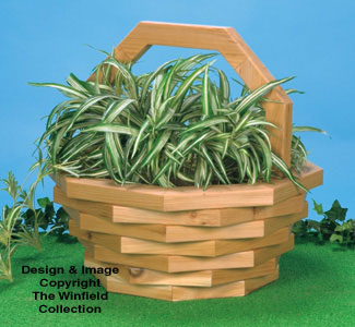 Basket Planter #3 Wood Pattern(F) - The Winfield Collection