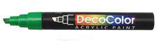 Set of 1 Each Chisel Tip Paint Pens [Black, White, Blue, Red, Green, Yellow & Brown