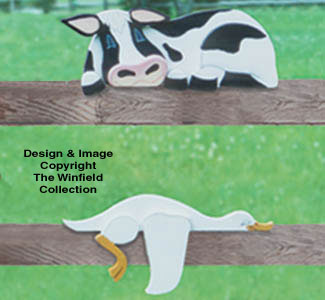 Cow & Goose Rail Pets Pattern - The Winfield Collection