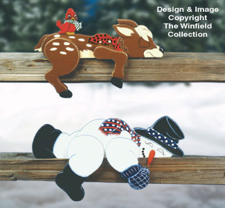Lazy Winter Pals Wood Pattern - The Winfield Collection
