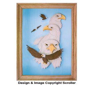 Proud Eagles Scroll Saw Pattern - The Winfield Collection
