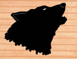 Giant Wolf Head Shadow Wood Pattern