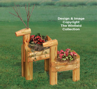Landscape Timber Reindeer Planters Pattern