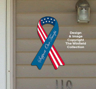 House Ribbon - Support Our Troops Pattern - The Winfield Collection
