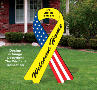 Yard Welcome Ribbon Woodcraft Pattern