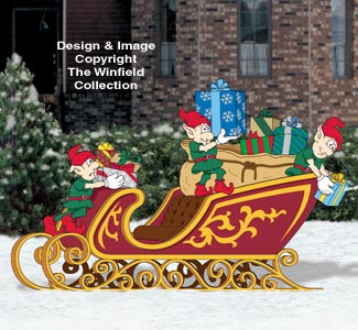 Poster „Weihnachtsschlitten packen“