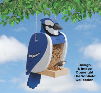 Blue Jay Bird Feeder Pattern - The Winfield Collection
