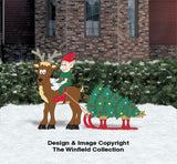Tree-Hauling Reindeer Pattern