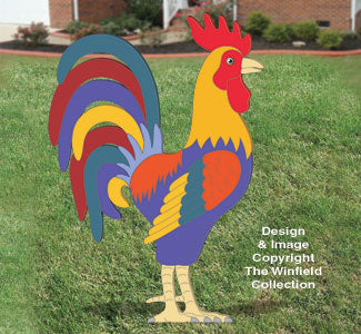 Giant Proud Yard Rooster Woodcraft Pattern - The Winfield Collection