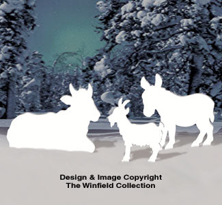 Large Silent Night Animals Pattern - The Winfield Collection