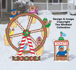 Gingerbread Ferris Wheel Woodcraft Pattern - The Winfield Collection
