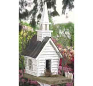 Rustic Church Birdhouse Wood Plan