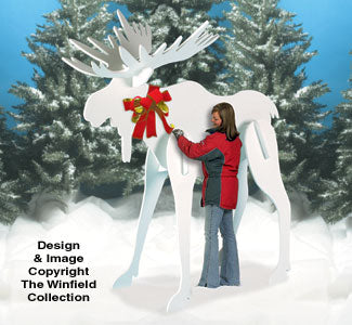 GIGANTIC White Moose Premium Woodcraft Pattern - The Winfield Collection