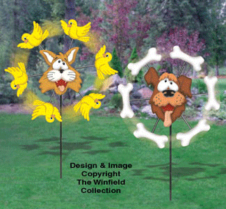 Spring & Summer Spinning Whirligig Pattern Set (W1062YD, W1133YD, W1168YD & WGC13)