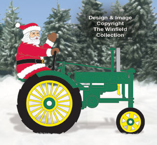 Waving Side View Santa #2 and Tractor Pattern Set (YD251 & W1335CY) - The Winfield Collection