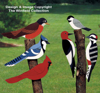 Giant Yard Birds Wood Pattern