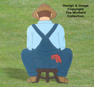Milking Farmer Woodcraft Pattern - The Winfield Collection