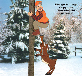 Treed Hunter & Angry Deer - The Winfield Collection