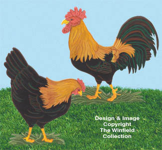 Yard Poultry Woodcrafting Pattern - The Winfield Collection