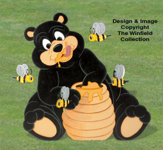 Honey Bear Woodcrafting Pattern - The Winfield Collection