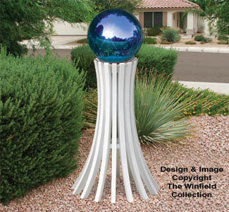 Gazing Ball Stand #1 Woodcraft Pattern(F) - The Winfield Collection