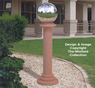 Gazing Ball Stand Pattern #2(F) - The Winfield Collection