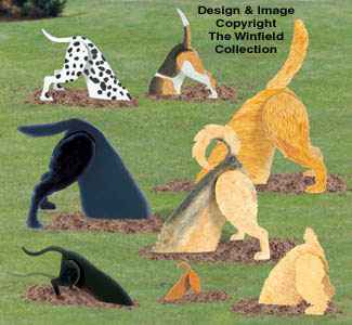 Digging Dogs Combo Wood Pattern Set [YD196,197,202, & 203]