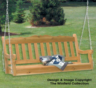 Porch Swing Wood Project Plan - The Winfield Collection
