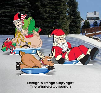 Downhill Sledding Pattern Set - The Winfield Collection