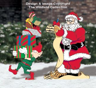 Nordpol Santa's List Farbiges Poster