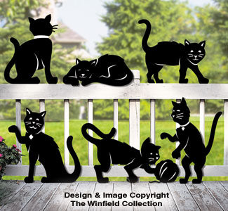 Feline Friends Shadow Pattern