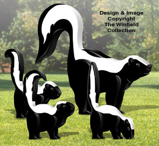 3D Skunks Pattern - The Winfield Collection