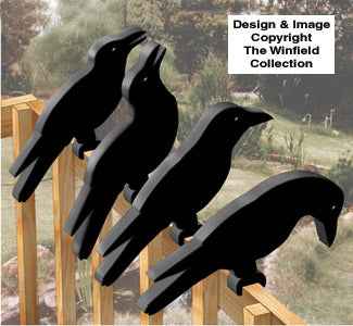 Muster „Crow Shadow Rail Sitters“