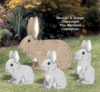 3D Rabbits Pattern - The Winfield Collection