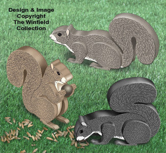 3D Squirrels Pattern - The Winfield Collection