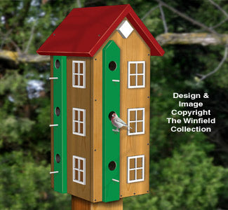 Twelve Room Birdhouse Plans - The Winfield Collection