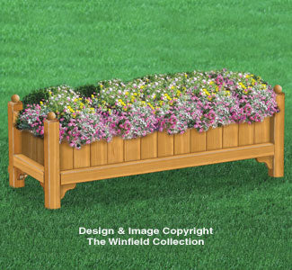 Large Flower Bed Box Plans - The Winfield Collection