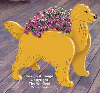 Golden Retriever Planter Pattern