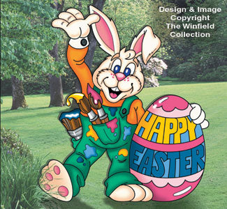 Großes Bunny Artist Yard-Ausstellungsmuster