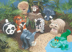 Jungle Animals Layered Animal Pattern Set, Layered Zoo Animals: The  Winfield Collection