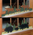 Bear & Moose Sliding Door Locks Pattern 
