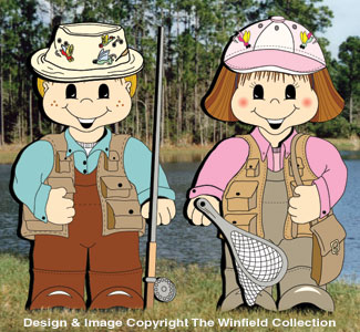 Dress-Up Darlings Fishing Pals Outfits Pattern, All Yard & Garden Projects:  The Winfield Collection