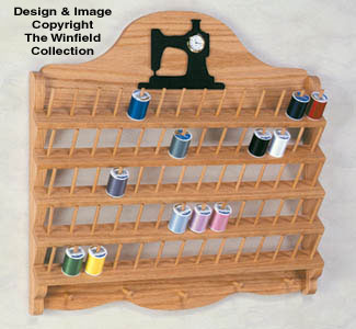 Thread Rack Wood Project Plan, Shelves: The Winfield Collection