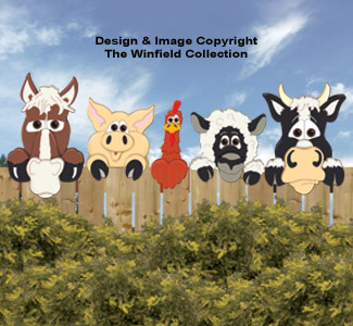 Funny Farm Animal Peekers Pattern, All Yard & Garden Projects: The Winfield  Collection