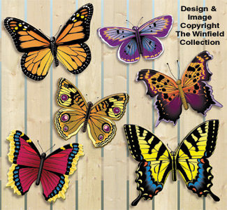 NEW Giant Bright Butterflies 2 Winfield Collection Patterns YD189 & YD192 
